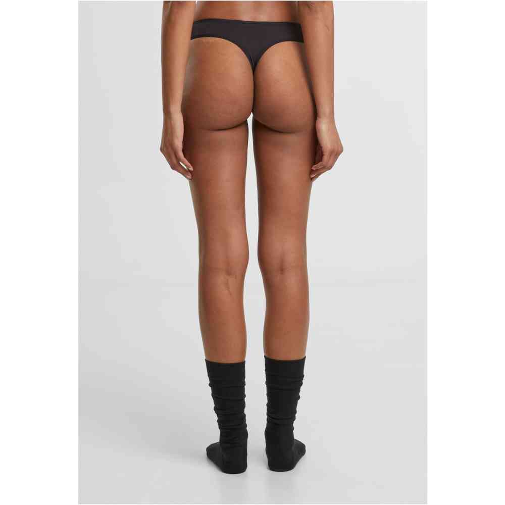 Urban Classics - Bamboo Tanga 5Pack String - Zwart